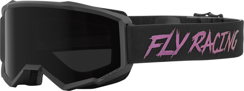 Fly Racing 37-51671 37-51671 ZONE W/C GOGGLE BLACK/FUSION W/DARK SMOKE HYDROPHOC LENS