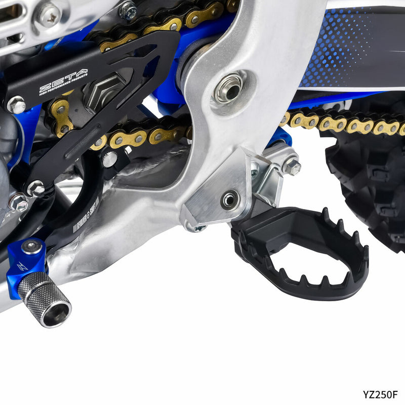Zeta MAX Foot PEG Yamaha Black - ZE93-2610 Yamaha Dirt Bikes 2023-2026