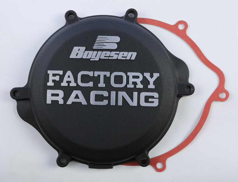 Boyesen Factory Racing Clutch Cover Black - CC-21AB Suzuki RM 125 1998-2008