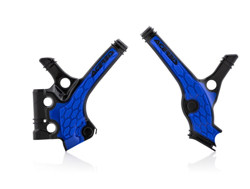 Acerbis X-Grip Frame Guards Black Blue - 2736391004 Yamaha YZ 85 2019-2021