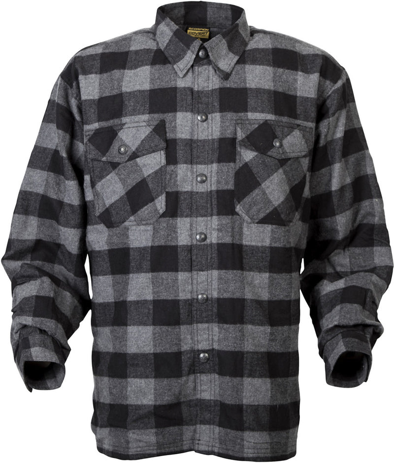 Scorpion Exo 75-5500M 13403-4 COVERT MOTO FLANNEL BLACK/GREY MD