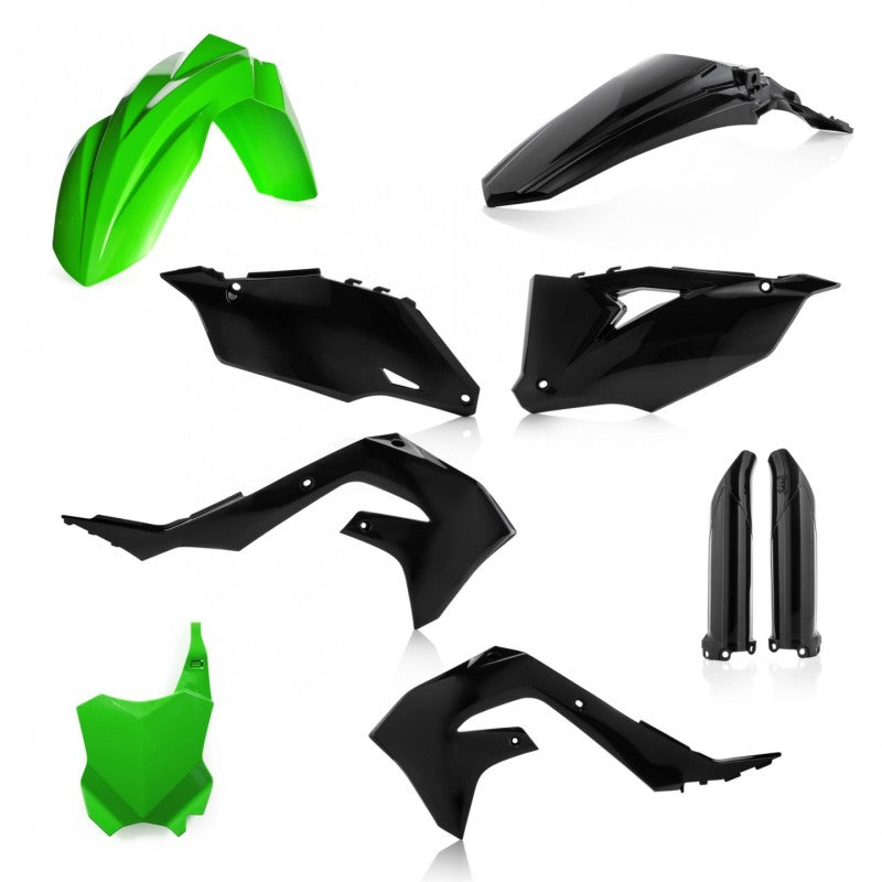 Acerbis 2736291089 19-24 Kawasaki KX250/ KX250X/ KX450 Full Plastic Kit - Green/black - Photo - Primary