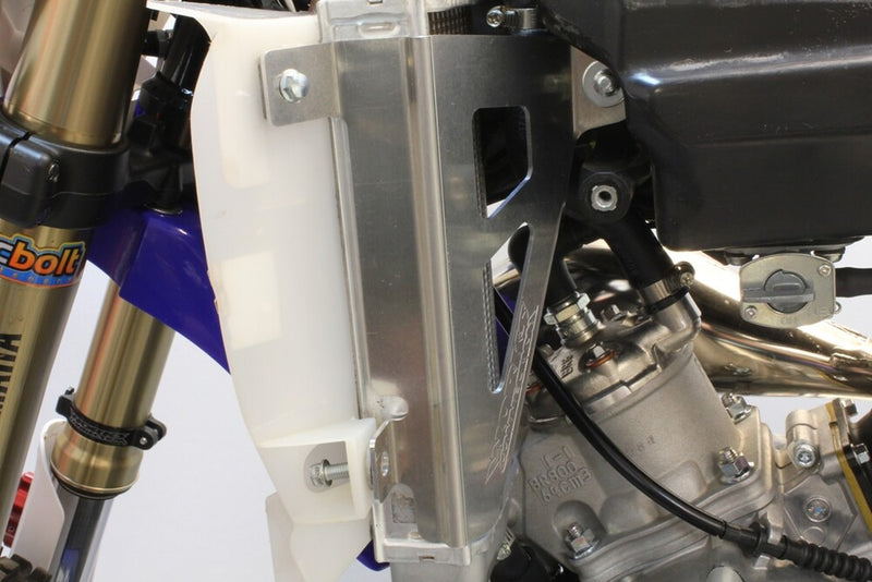 Works Radiator Brace YZ65 Silver - 18-126 Yamaha YZ 65 2018-2025