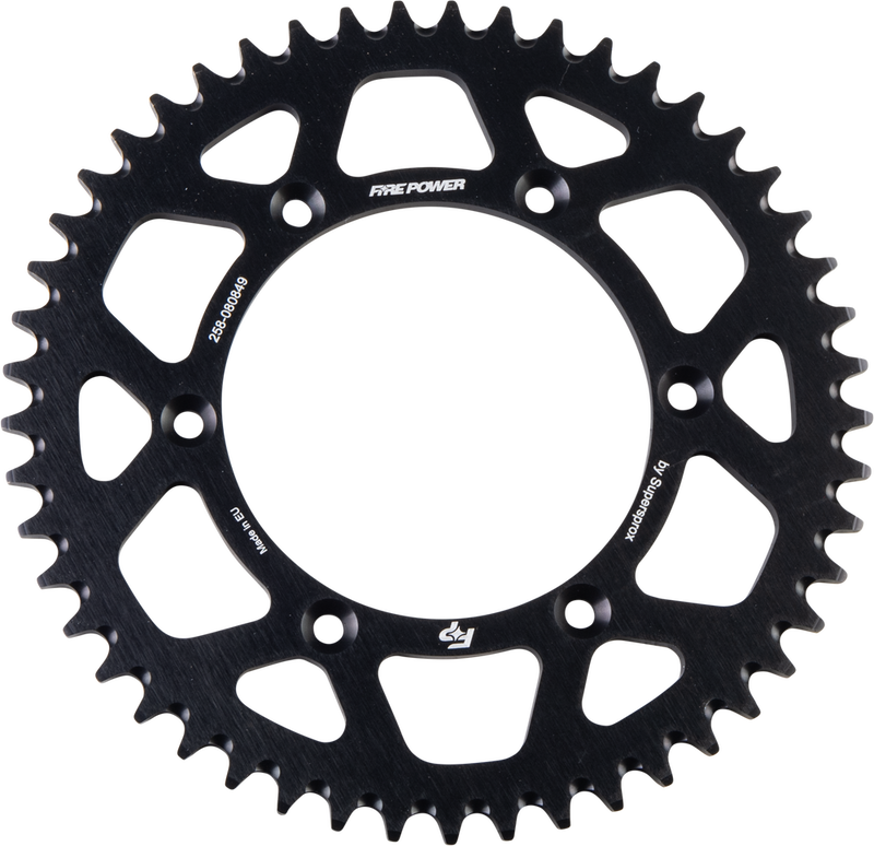 Fire Power Rear Sprocket Aluminum 49T Black - FPA-808-49-BLK Kawasaki 400 / KLX400R 2003
