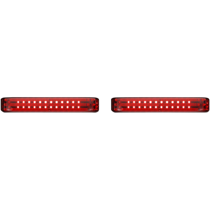 CUSTOM DYNAMICS 2040-2573 PB-SBSEQ-BCM4CR ProBEAM® LED Sequential BAGZ™ Saddlebag Lights - Chrome/Red