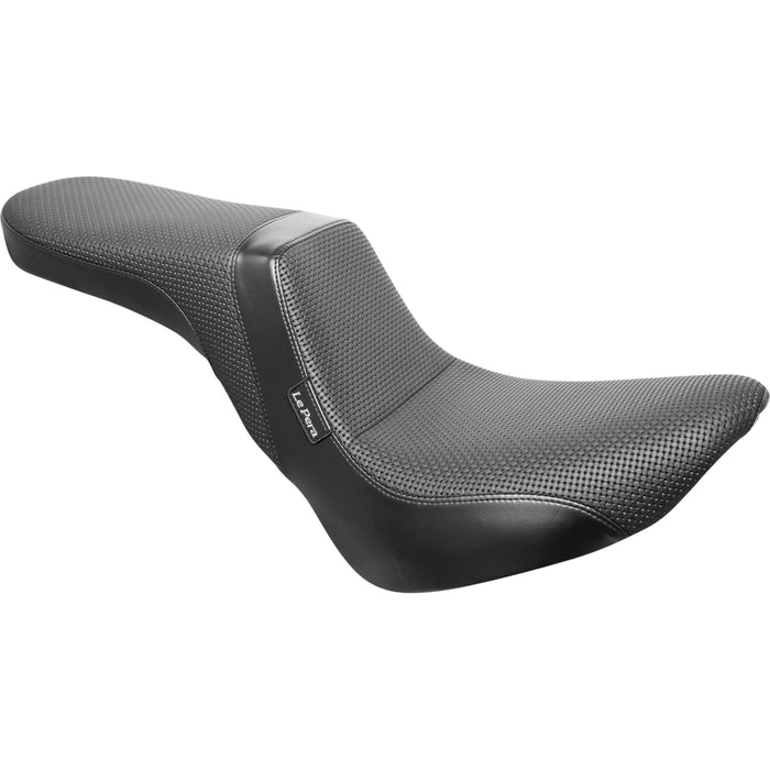 LE PERA 0802-1159 LY-543BW Daytona 2-Up Seat - Without Backrest - Basketweave - Black - FX/FL '18-'23