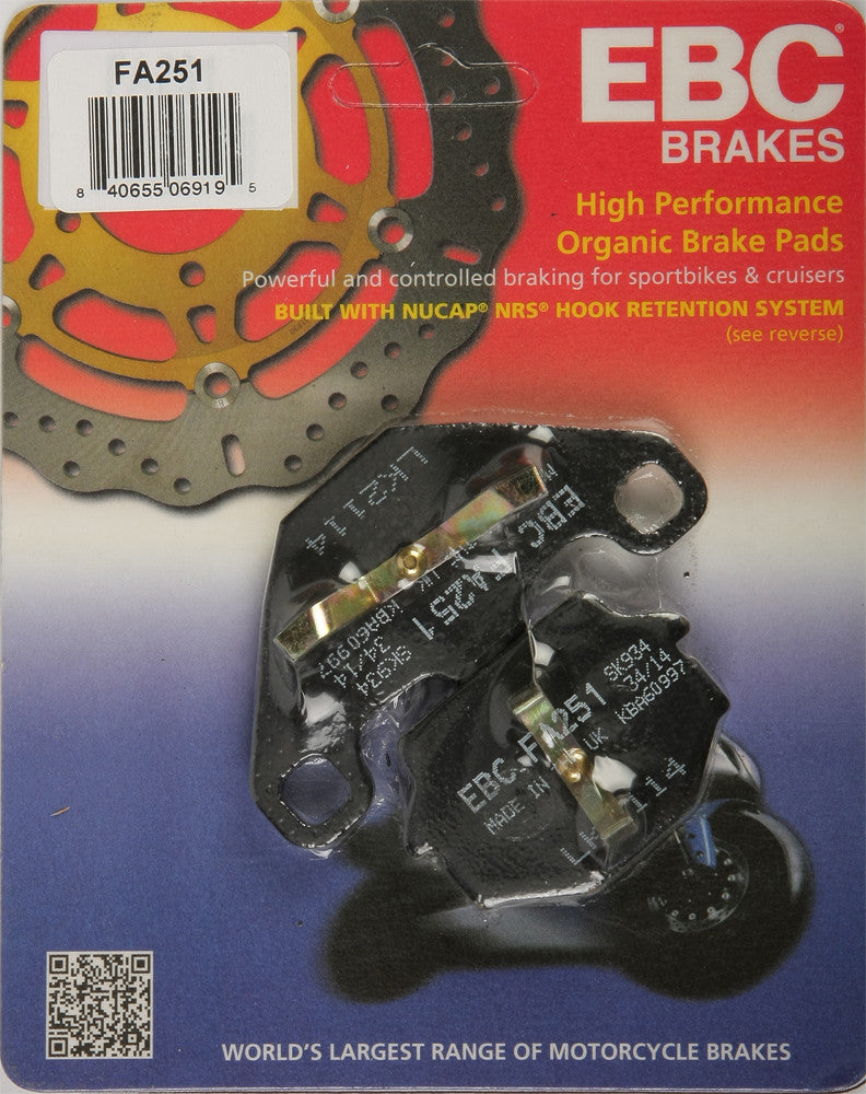 Ebc 15-251 FA251 BRAKE PADS