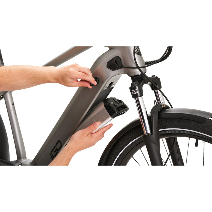 IGO ELECTRIC BIKES 4901-0017 100-222-000 Discovery LS E-Bike Discovery Yorkville LS E-Bike - Platinum - Hybrid