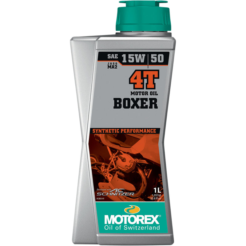 MOTOREX 3601-0754 308240 Boxer Synthetic 4T Engine Oil 4T Boxer Oil - 15W-50 - 1L