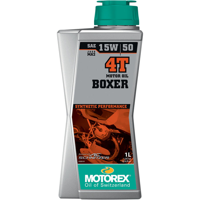 MOTOREX 3601-0754 308240 Boxer Synthetic 4T Engine Oil 4T Boxer Oil - 15W-50 - 1L