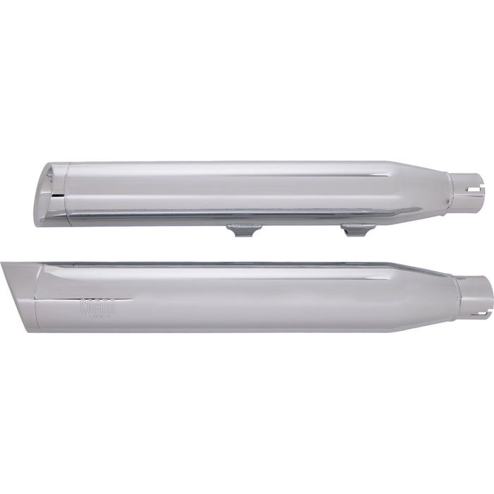 COBRA 1801-0703 6031 3" Slashcut Slip-On Mufflers - 3" Slashcut Mufflers for XL - Chrome