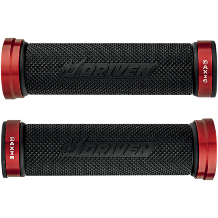 DRIVEN RACING 0630-1306 DXG-RD D-Axis Grips Grips - D-Axis - Red/Black