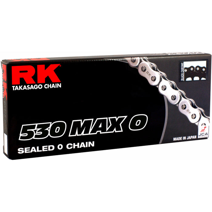 RK 1222-0655 530MAXO-120-BC 530 Max O Chain 530 Max O - Drive Chain - 120 Links - Black/Chrome