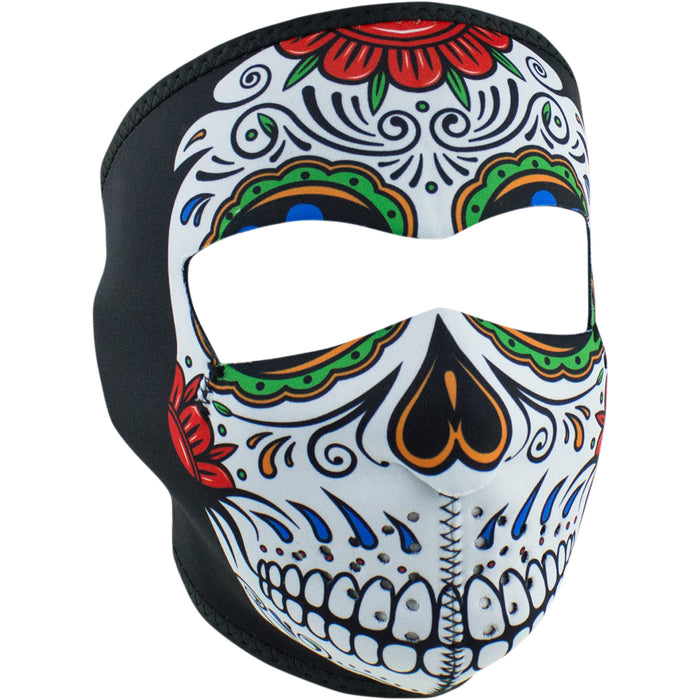ZAN HEADGEAR 2503-0294 WNFM413 Neoprene Full-Face Mask Full-Face Mask - Muerte Skull