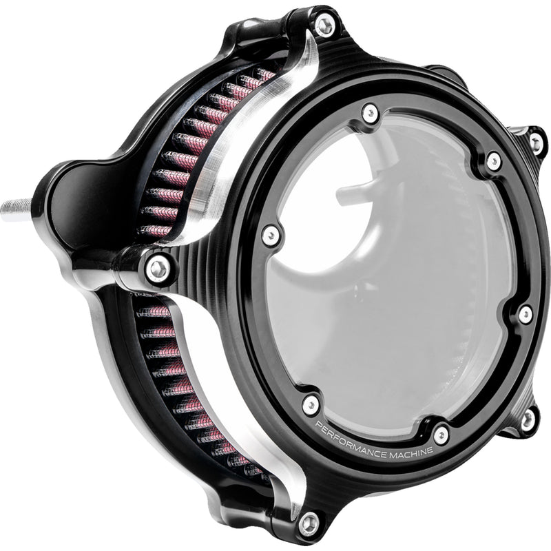Performance Machine (pm) Vision Series Air Cleaner - 0206-2166-BM For Harley Touring 2023-2026