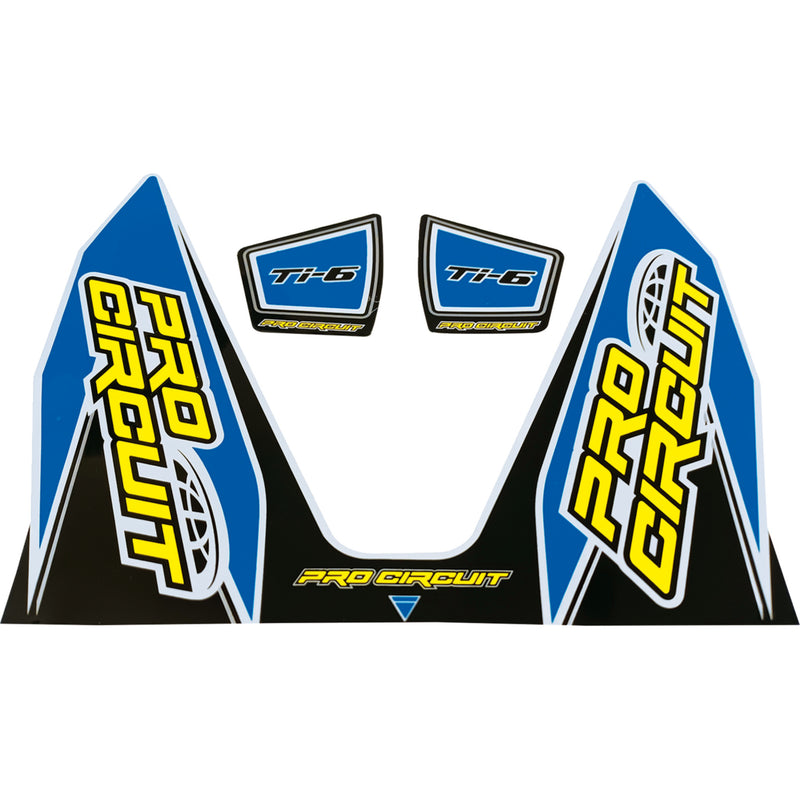 PRO CIRCUIT 1860-2277 DC22TI6-LB Ti-6 Exhaust Decals Ti-6 Decal - Light Blue