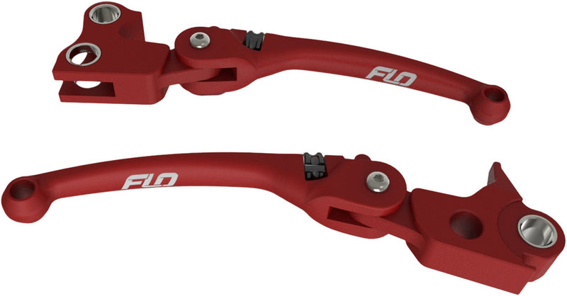 Flo Motorsports HD-807BLK MX Style Lever SET Black ` For Harley Motorcycles 1996-2017