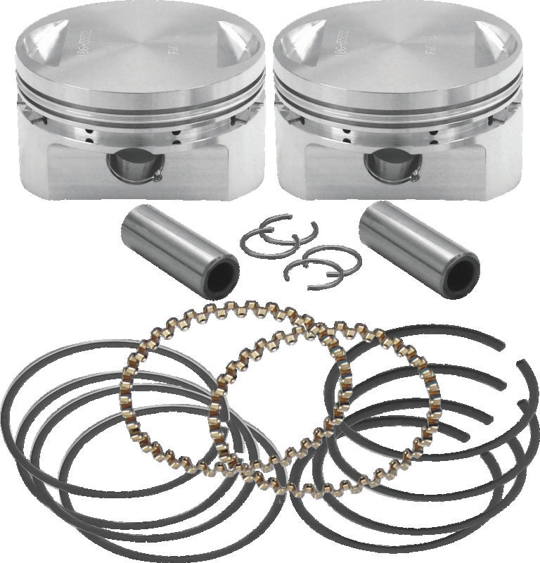 S&S Cycle 106-5555 84-99 BT 3-1/2in .010in Bore Forged Stroker Piston Kit - Photo - Primary