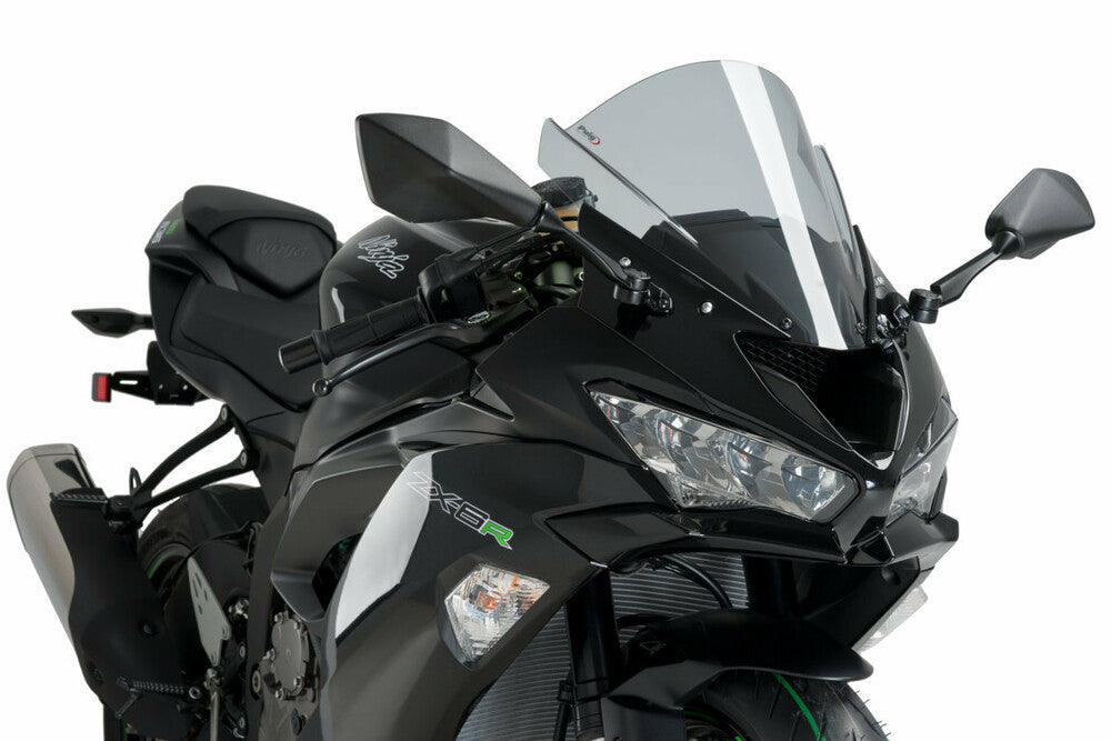 Puig Hi-tech Parts 561-03177S 3177H WINDSCREEN RACING SMOKE KAW