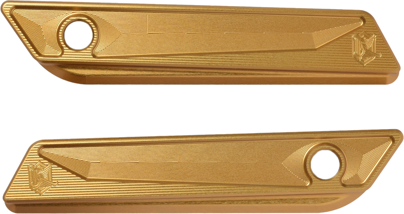 Kens Factory NL Saddle BAG Hinge Cover Gold CVO `23 HX Roadglide 24 - KFL-31G For Harley Touring 2023-2026