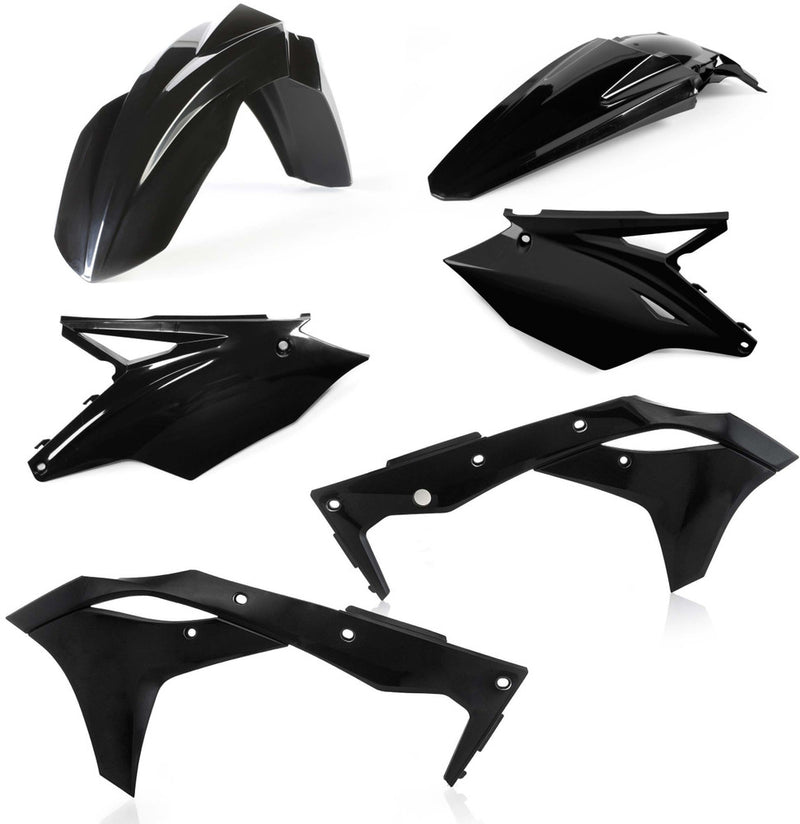 Acerbis Plastic Kit Black - 2685810001 Kawasaki KX 250 2018-2020