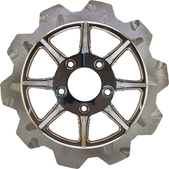 Lyndall Brakes High Carbon Steel Phoenix Rear Rotor Chrome 11.5" - 2002-2003 For Harley Motorcycles 2000-2016