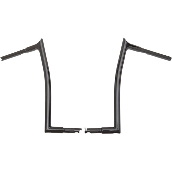 FAT BAGGERS INC. 0601-4761 907016-B 1-1/4" EZ Install Pointed Top Handlebar - 16" - Black