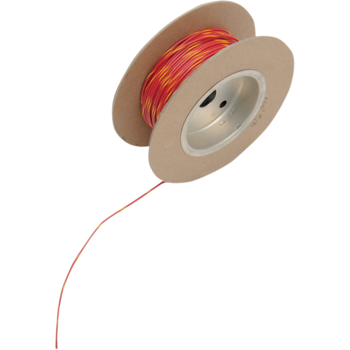 NAMZ 2120-0612 NWR-24-100 OEM Color Wire Spool 100' Wire Spool - 18 Gauge - Red/Yellow