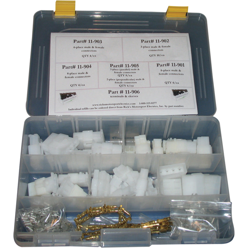RICK'S MOTORSPORT ELECTRIC 2120-0349 11-501 Universal Connector Kit Wire Connectors/Terminals Kit