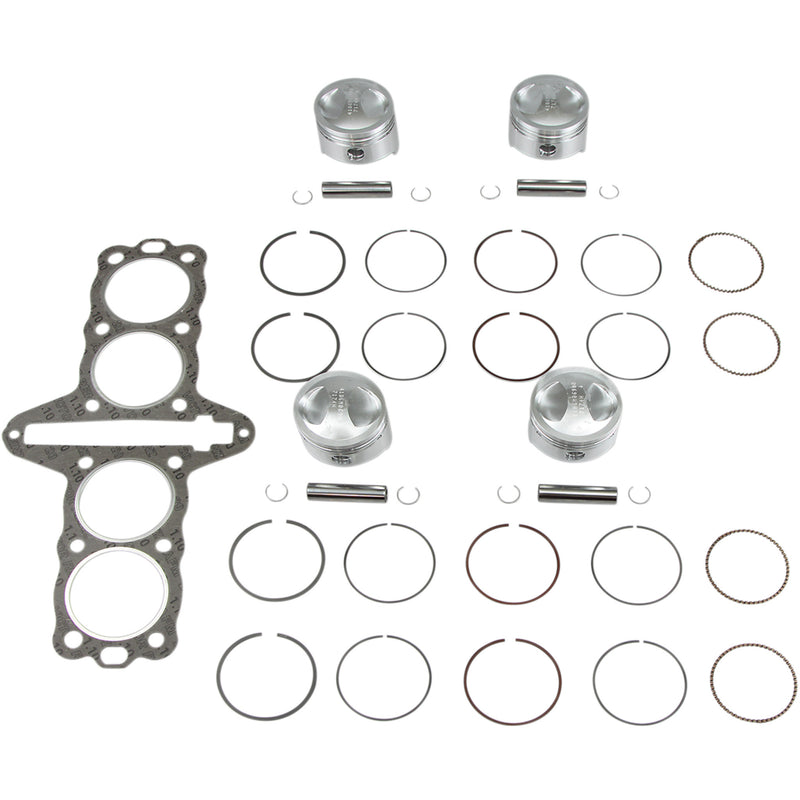 WISECO 0903-0158 K810 Forged Piston Kit with Head Gasket Piston Kit with Gasket - 69.00 mm - Kawasaki