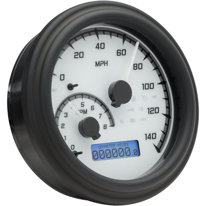 DAKOTA DIGITAL 2212-0510 MVX-2004-WG-K MVX Series Fatbob Analog/Digital Gauge System — 2004WGK Model - MXV Series Fatbob Analog/Digital Gauge System - White/Gray/Black