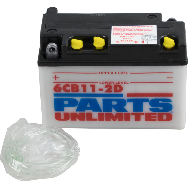 Parts Unlimited Battery - R6YB11-2D For Honda ATV/UTV Models 1980-1981 | Yamaha Riva 80 1983-1987