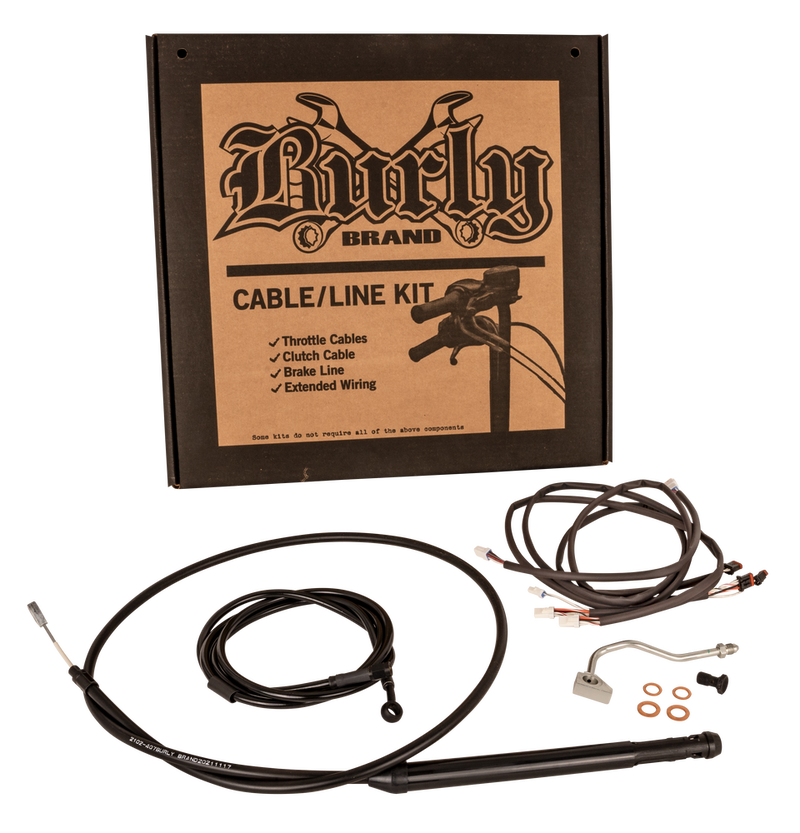 Burly Brand Cntrl Kit 18" Gorilla Black ` Flhr Fltr W ABS - B30-1310 For Harley Touring 2021-2024