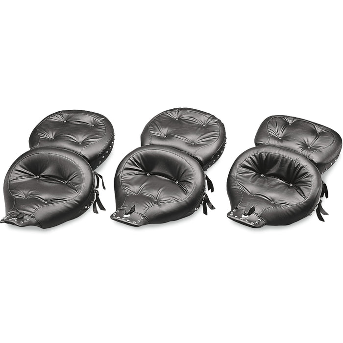 MUSTANG DS-905538 75555 Studded Touring 2-Up Vinyl Seat - Wide Studded Touring Seat - FLT '91-'96