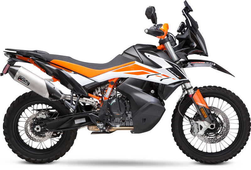 Yoshimura Exhaust Street RS-4 Slip-ON SS-SS-CF Works - 16780BD520 For KTM 790 Adventure / 890 Adventure 2019-2023 | Husqvarna Norden 901 2022-2023