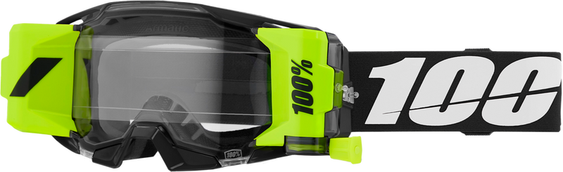 100% 610-5318 50061-00001 ARMATIC FORCAST GOGGLE BLACK CLEAR LENS