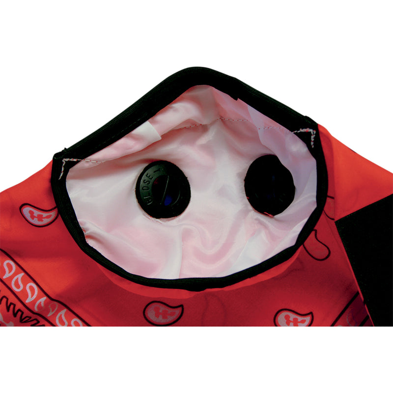 ATV-TEK 2503-0204 BDMRED Pro Series Rider Bandana Dust Masks Bandana Dust Mask - Red