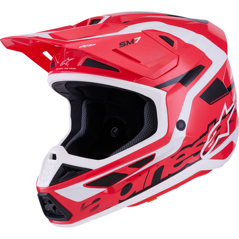 ALPINESTARS SM7 Deed Helmet - Gloss Red/Black/White