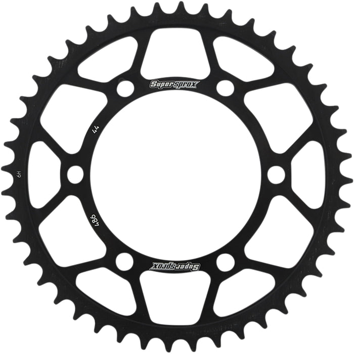 SUPERSPROX 1210-2169 RFE-486-44-BLK Racing Steel Rear Sprocket Rear Sprocket - 44 Tooth