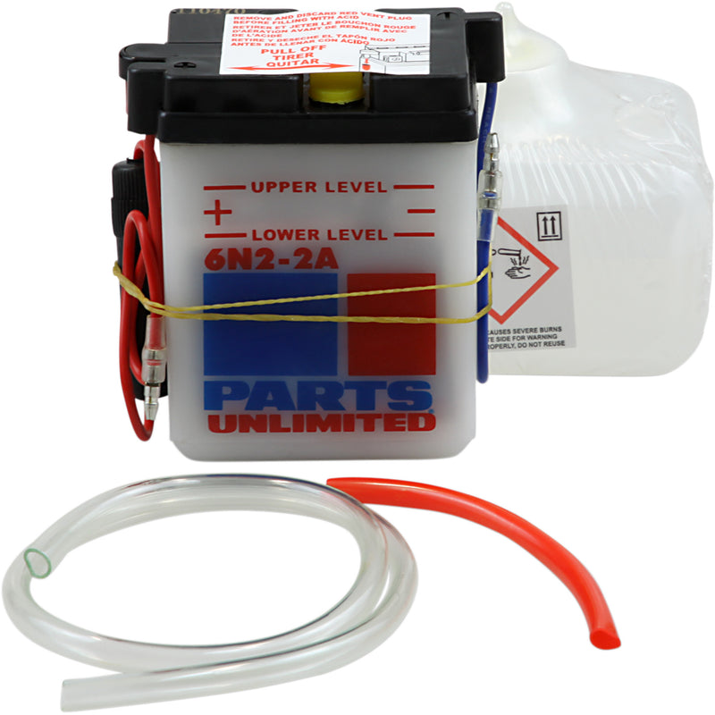 PARTS UNLIMITED 2113-0113 Conventional Battery Kit Battery - 6N2-2A