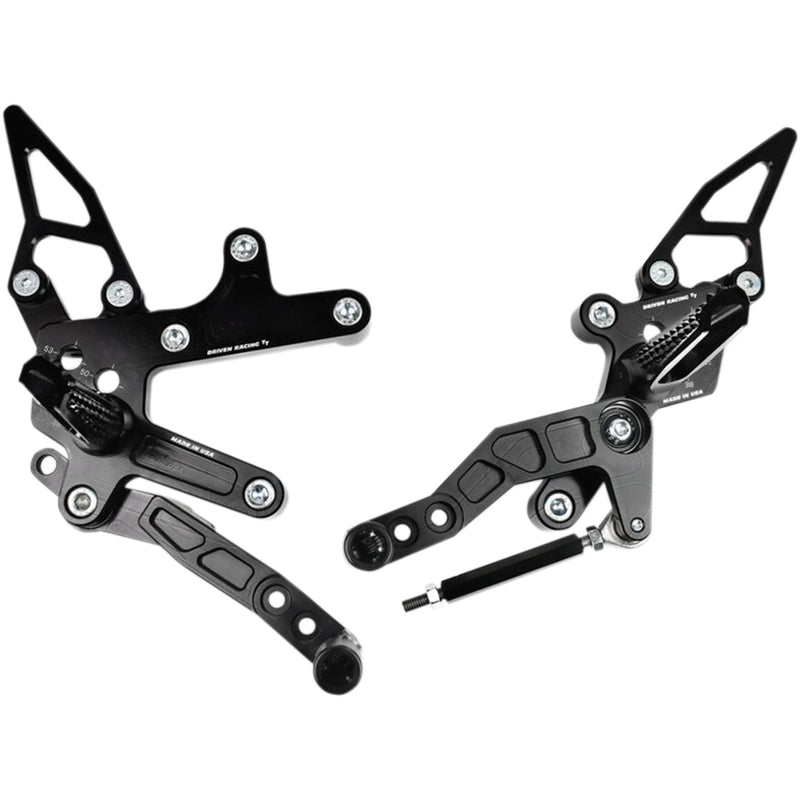 Driven Racing TT Rearset - DRP-736 Kawasaki Ninja 400 2018-2023