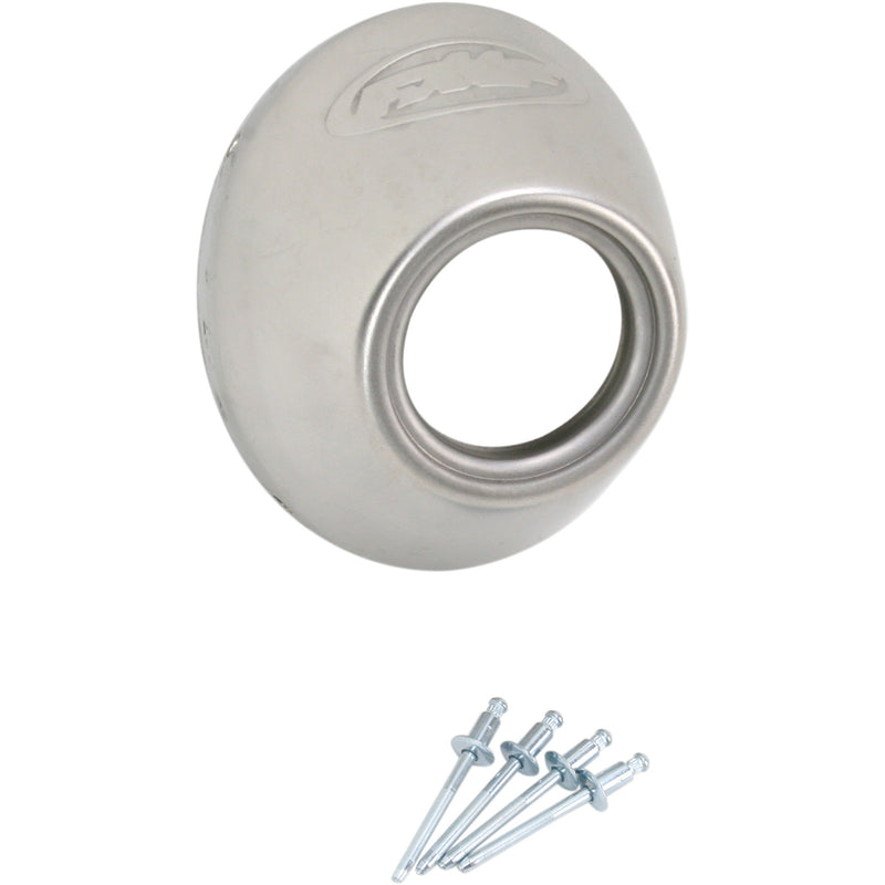 FMF 1860-0501 040635 Replacement Rear Cone Cap End Cap - Stainless Steel - Slash Cut - PC4/Q4