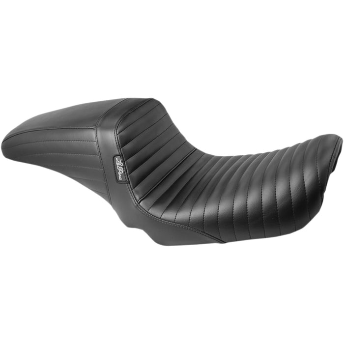 LE PERA 0803-0583 LK-591PT Kickflip Seat — Pleated  Black - FXD '06-'17