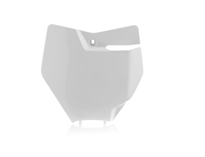 Acerbis 2421120002 16-18 KTM SX125/150/ SX-F250/350/450/ XC-F250/350/450/ SX250/XC Front Number Plate - White - Photo - Primary