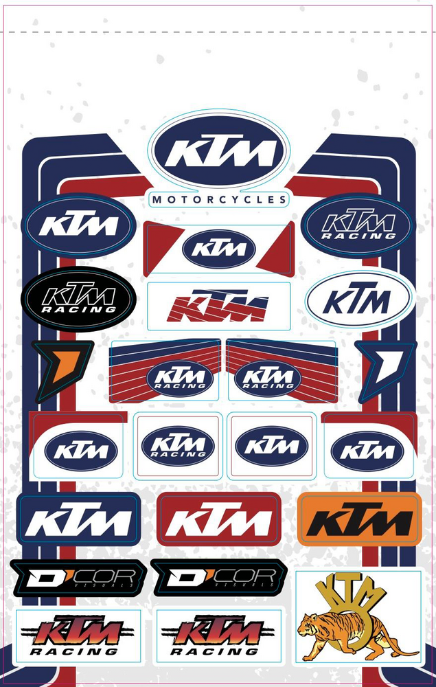 D-cor 862-4030103 40-30-103 DECAL SHEETS KTM