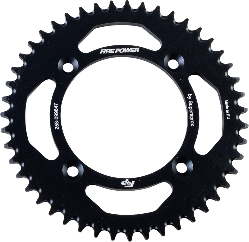 Fire Power 258-099847 FPA-998-47-BLK REAR SPROCKET ALUMINUM 47T BLK