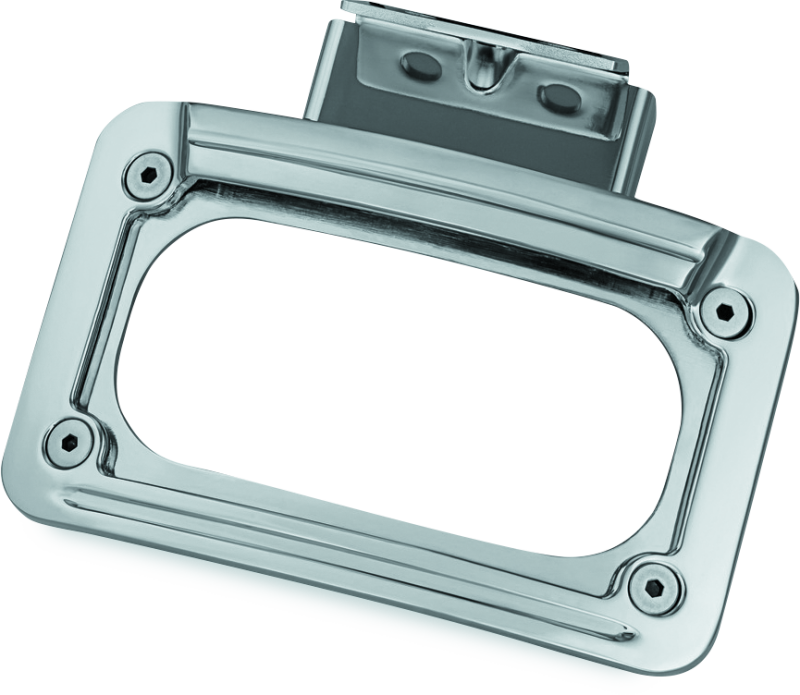 Kuryakyn 5699 L.e.d. Curved License Plate Frame Indian Chrome - Photo - Primary