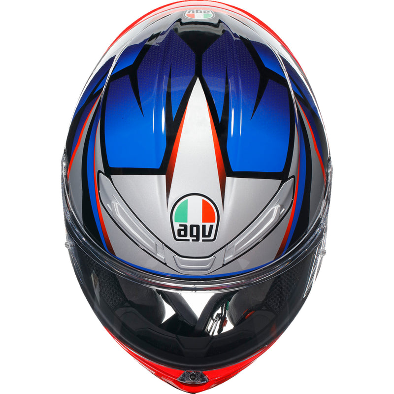 AGV 0101-15627 2118395002015S K6 S Slashcut Helmet K6 S Helmet - Slashcut - Black/Blue/Red - Small