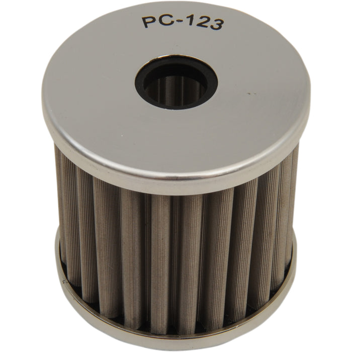 PC RACING 0712-0217 PC123 Flo® Stainless Steel Oil Filter kawasaki