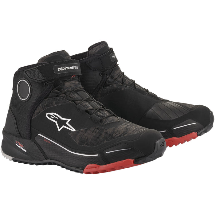 ALPINESTARS 3405-2530 261182099314 CR-X Drystar® Riding Shoes CR-X Drystar® Shoes - Black Camo/Red - US 14